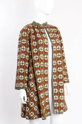 Argyle Turnlock Blanket Coat