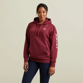 Ariat Women's Logo Hoodie - Zinfandel