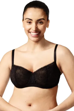 Chantelle Day to Night Lace Unlined Demi Bra, Black (C15F5)