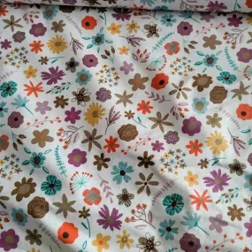 Cozy Outdoor, Colorful Floral FLANNEL, Cozy Cotton Flannel