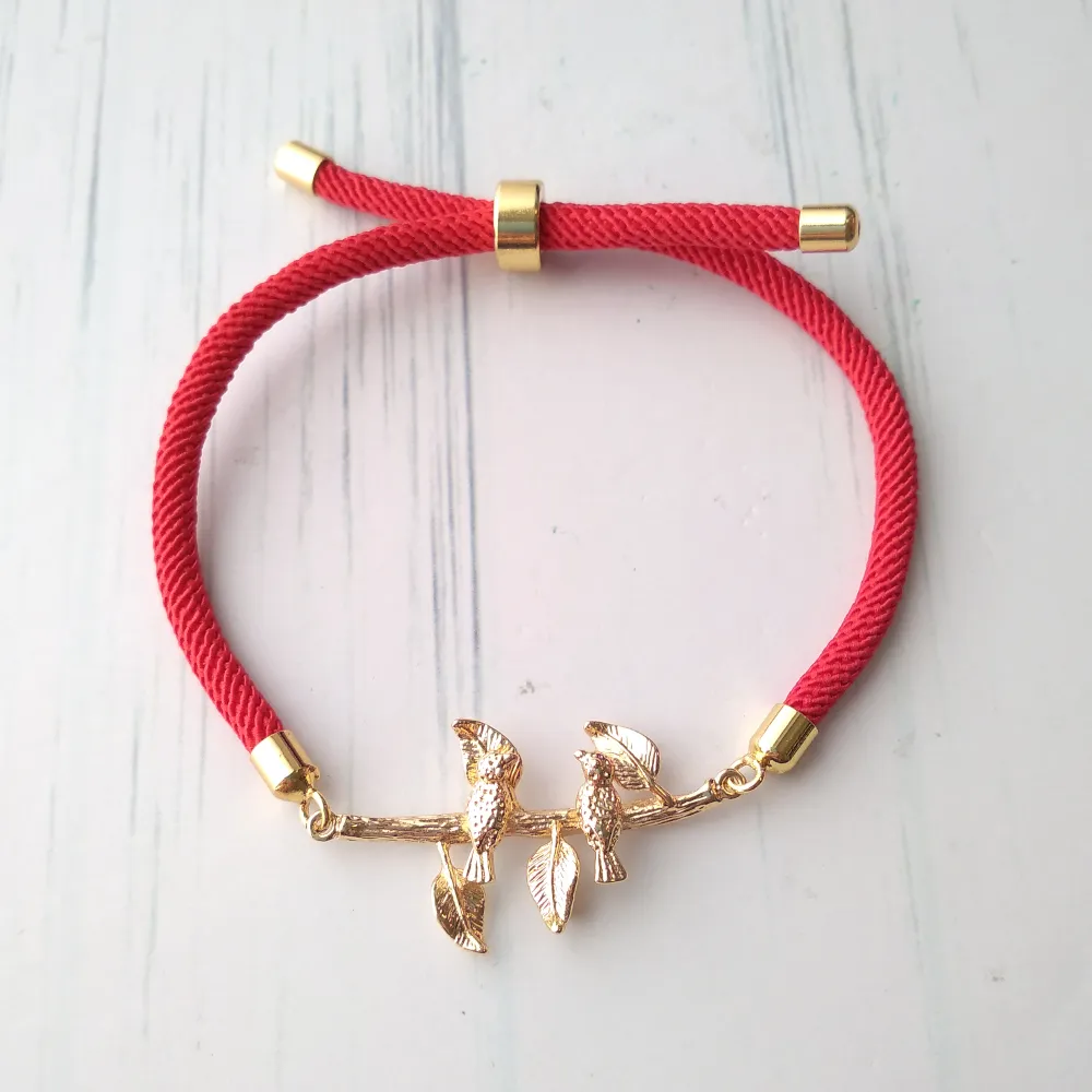 Dani Lovebirds Corded Slider Bracelet