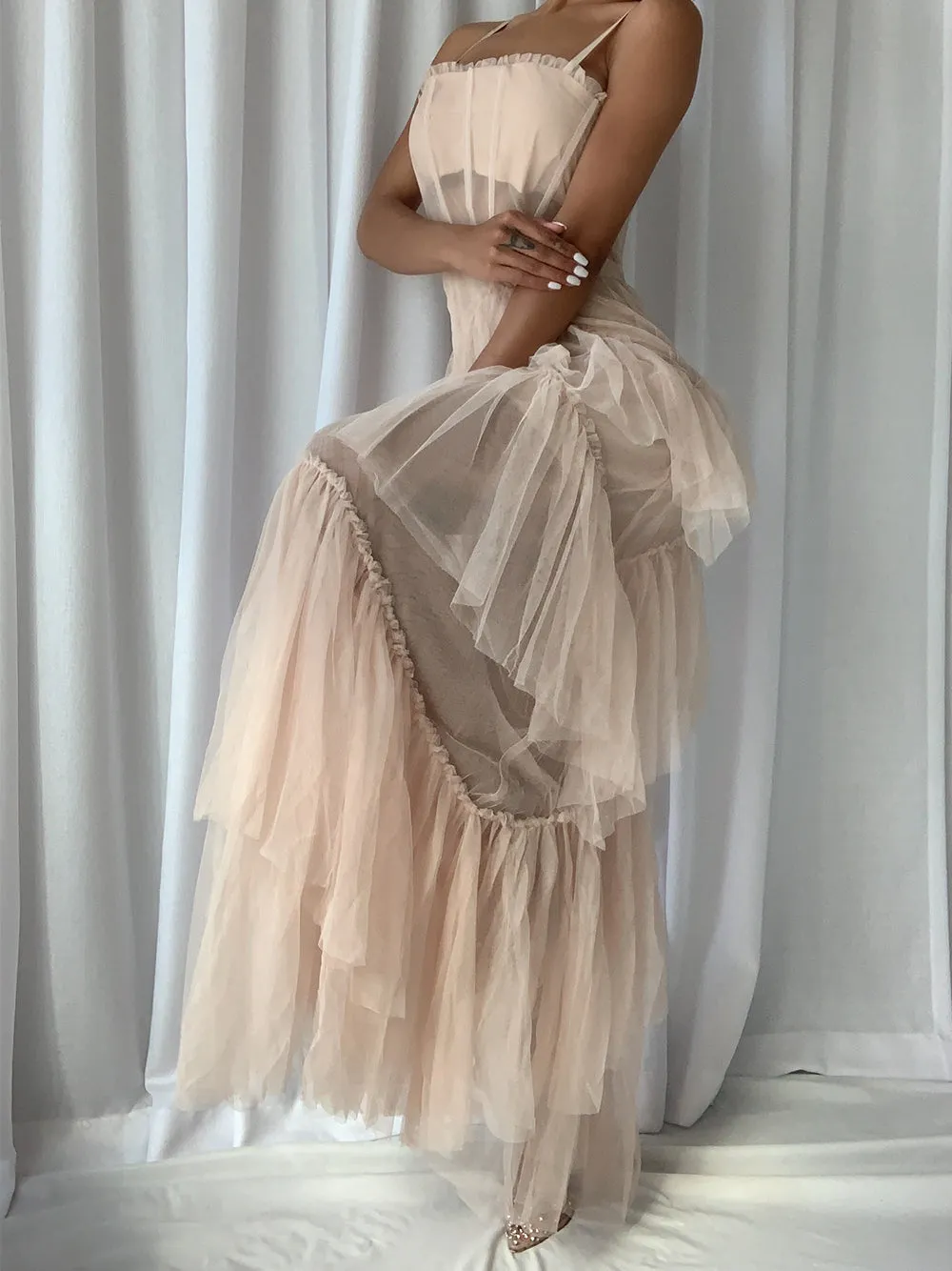 DIDA Tulle Dress in Beige