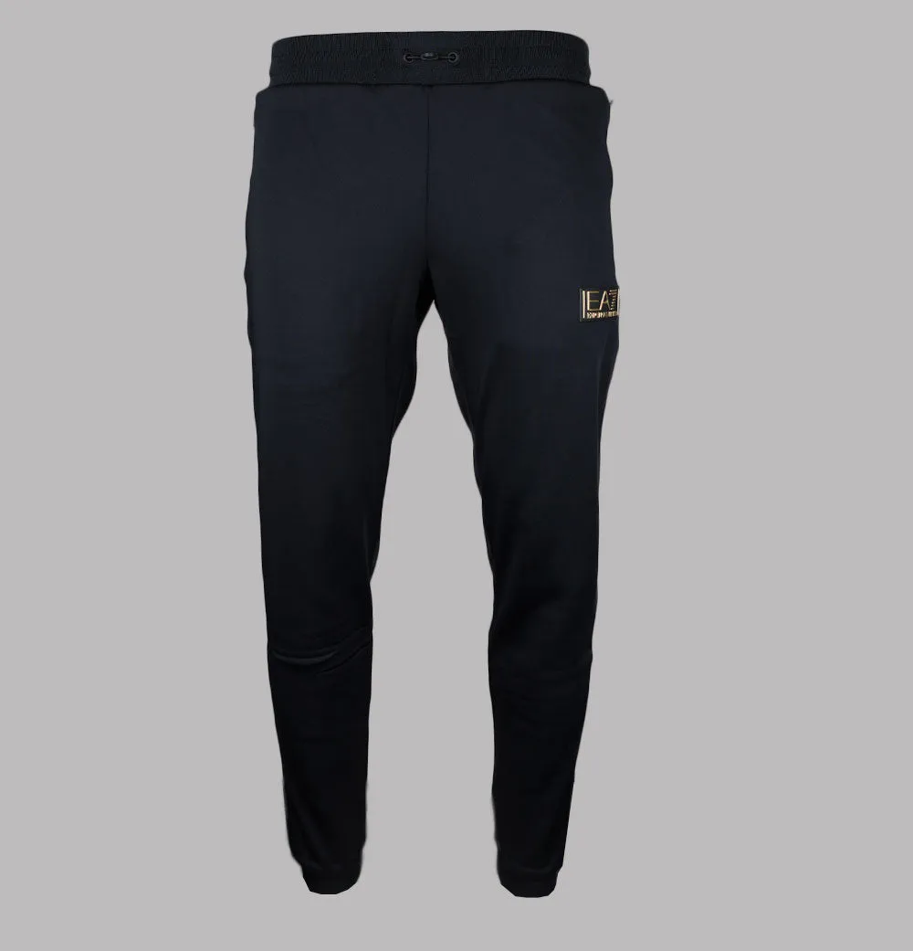 EA7 Gold Label Poly Tech Joggers Black/Gold