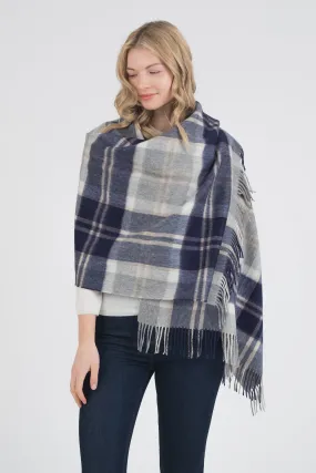 Heritage Tartan Lambswool Stole - Silver Bannockbane