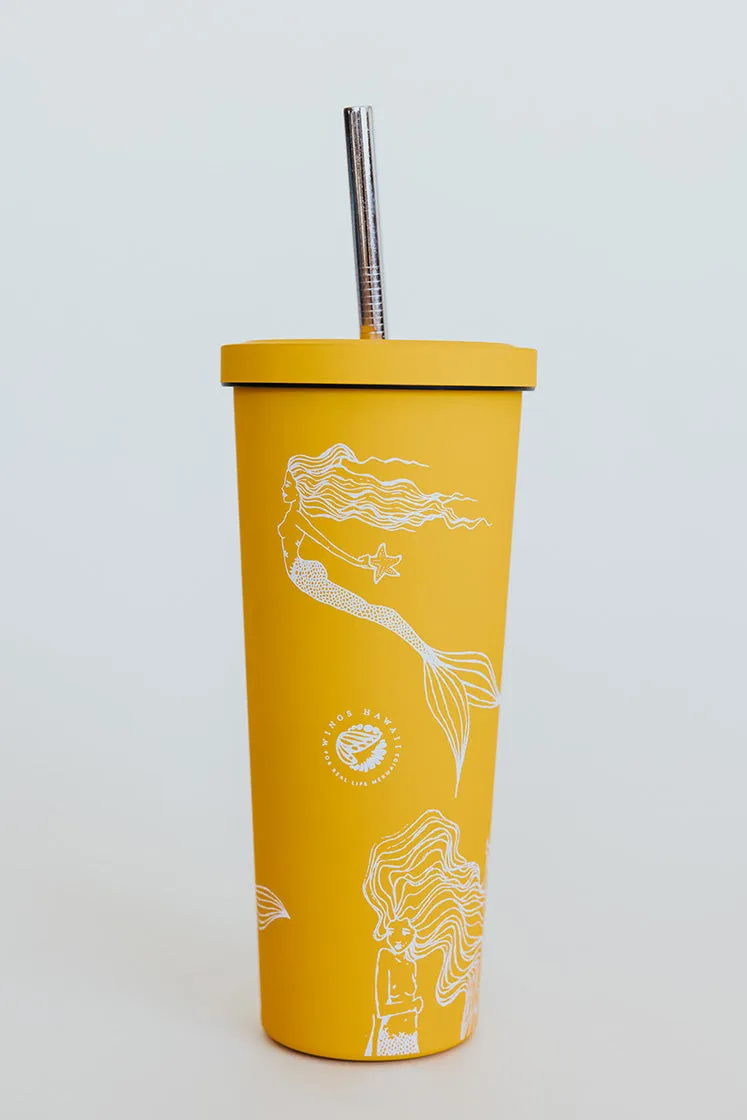 Mermaid Party Tumbler - Sunflower