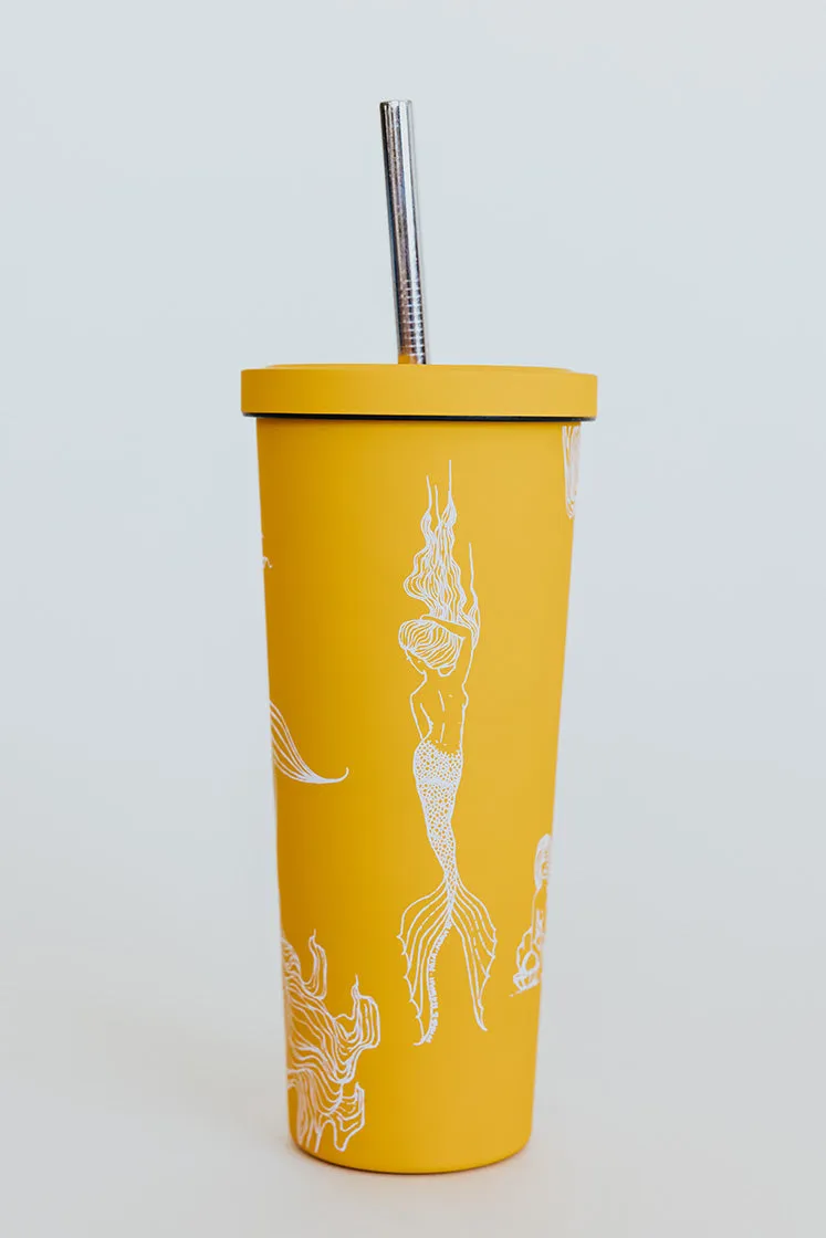 Mermaid Party Tumbler - Sunflower