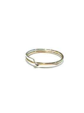 Mix Metal Twist Ring