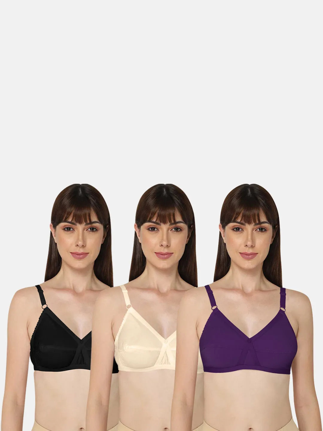 Naidu Hall Heritage-Bra Special Combo Pack - Cross - C34