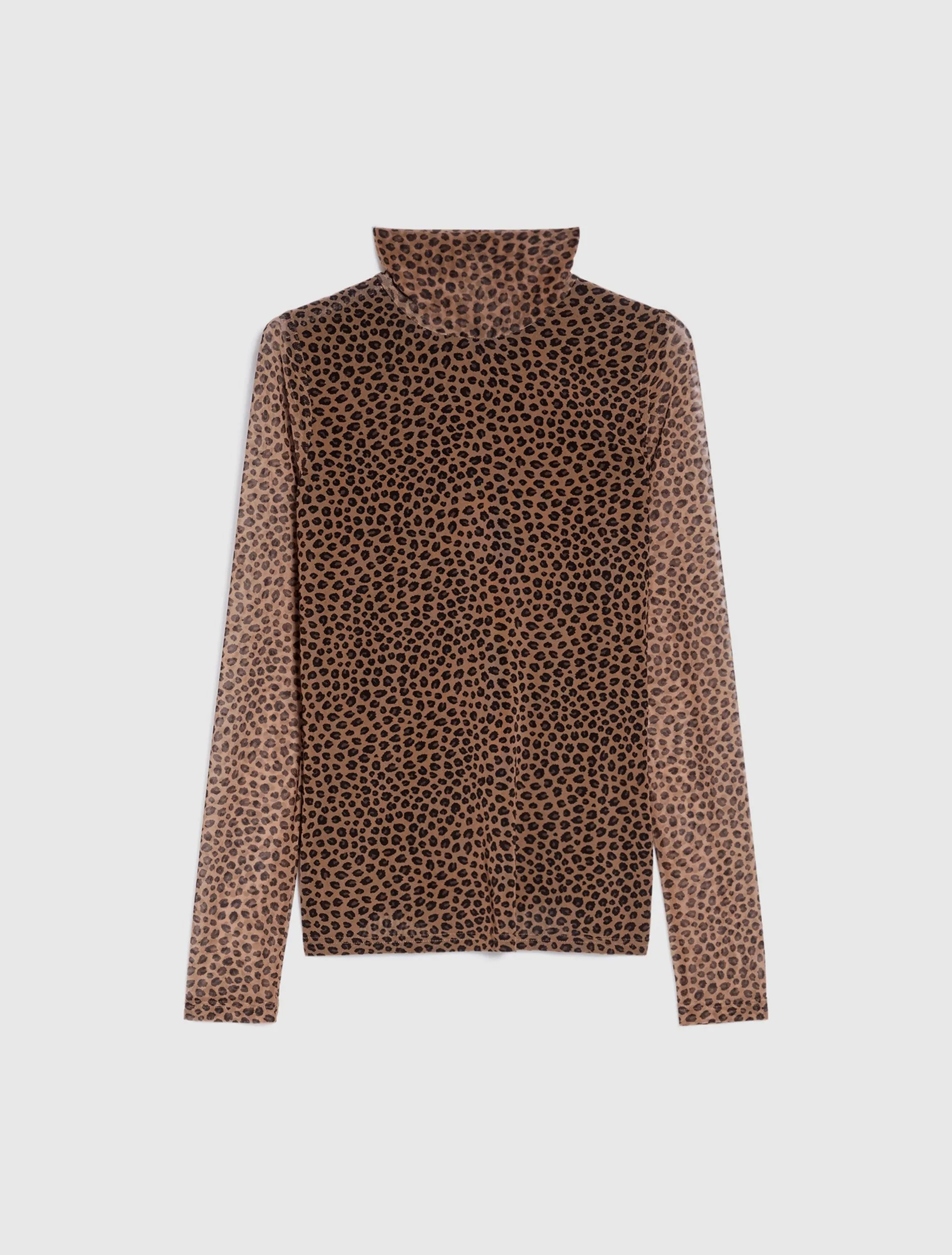 PENNYBLACK Trave Animal Print Turtle Neck