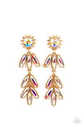 Space Age Sparkle Gold-Earrings