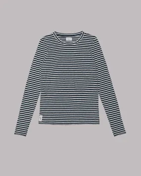 The Striped Thin Linen Longsleeve