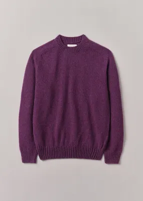 Wool Crew Neck Sweater | Amethyst